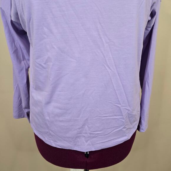 Women's All in Motion Purple Long Sleeve Open Back Athletic Top | Size Medium - Picture 5 of 9